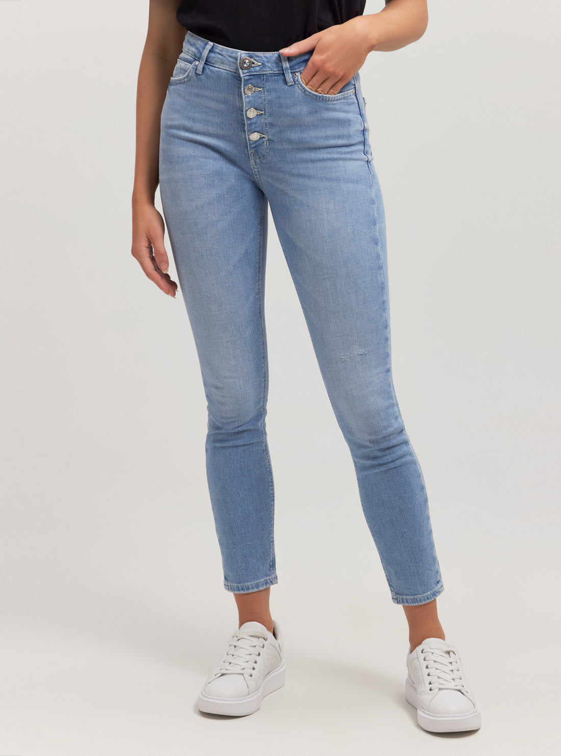 High-Rise 1981 Skinny Denim Jeans In Mid Wash