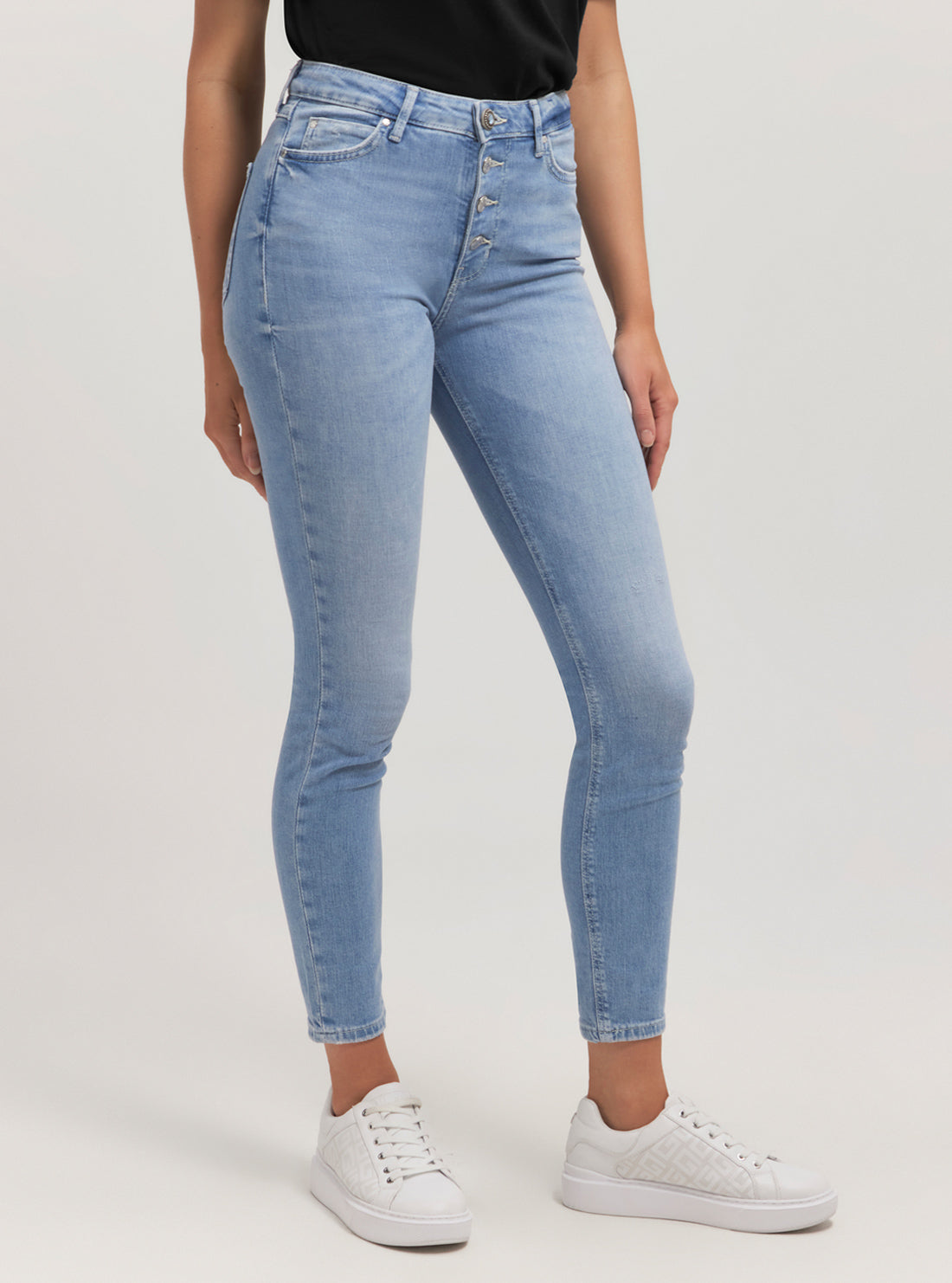 High-Rise 1981 Skinny Denim Jeans In Mid Wash