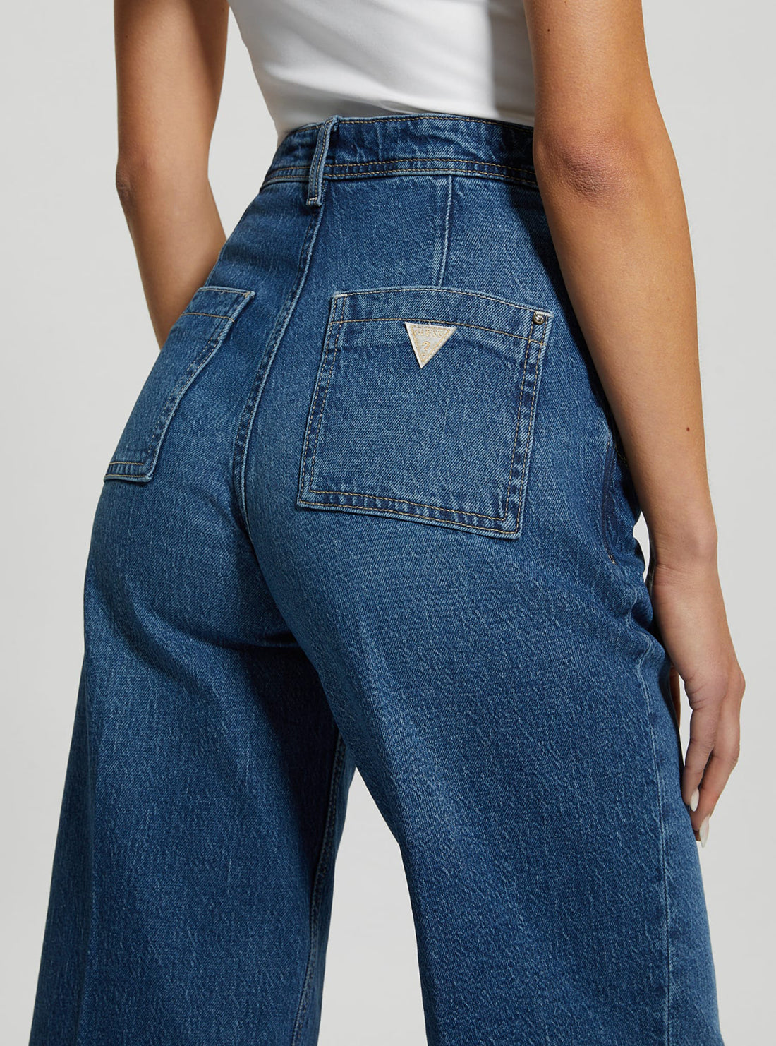 High-Rise Dakota Wide Leg Jeans in Mid Wash