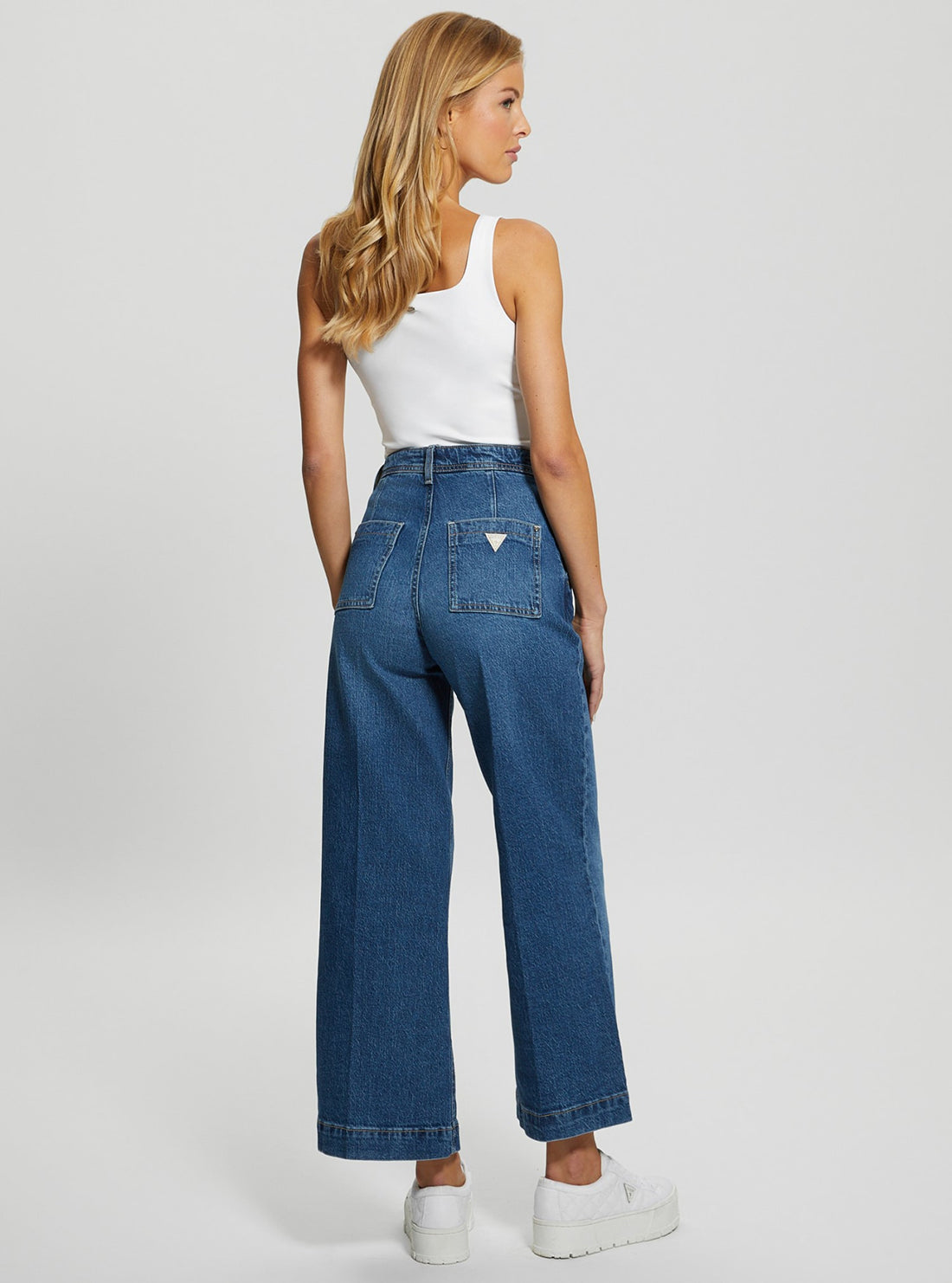 High-Rise Dakota Wide Leg Jeans in Mid Wash