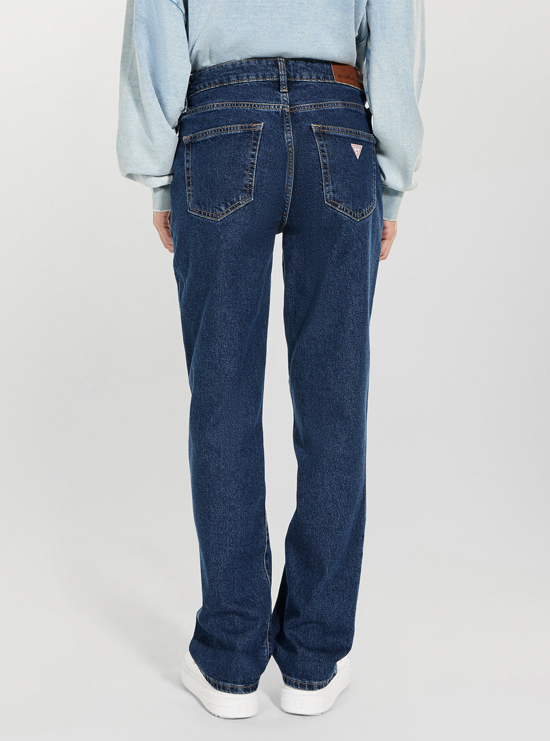 Guess Jeans G08 Straight Leg Jeans in Medium Wash W4YA98D5CC2 Back View