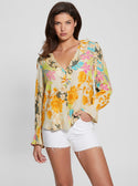 Eco Yellow Floral Print Toni Top