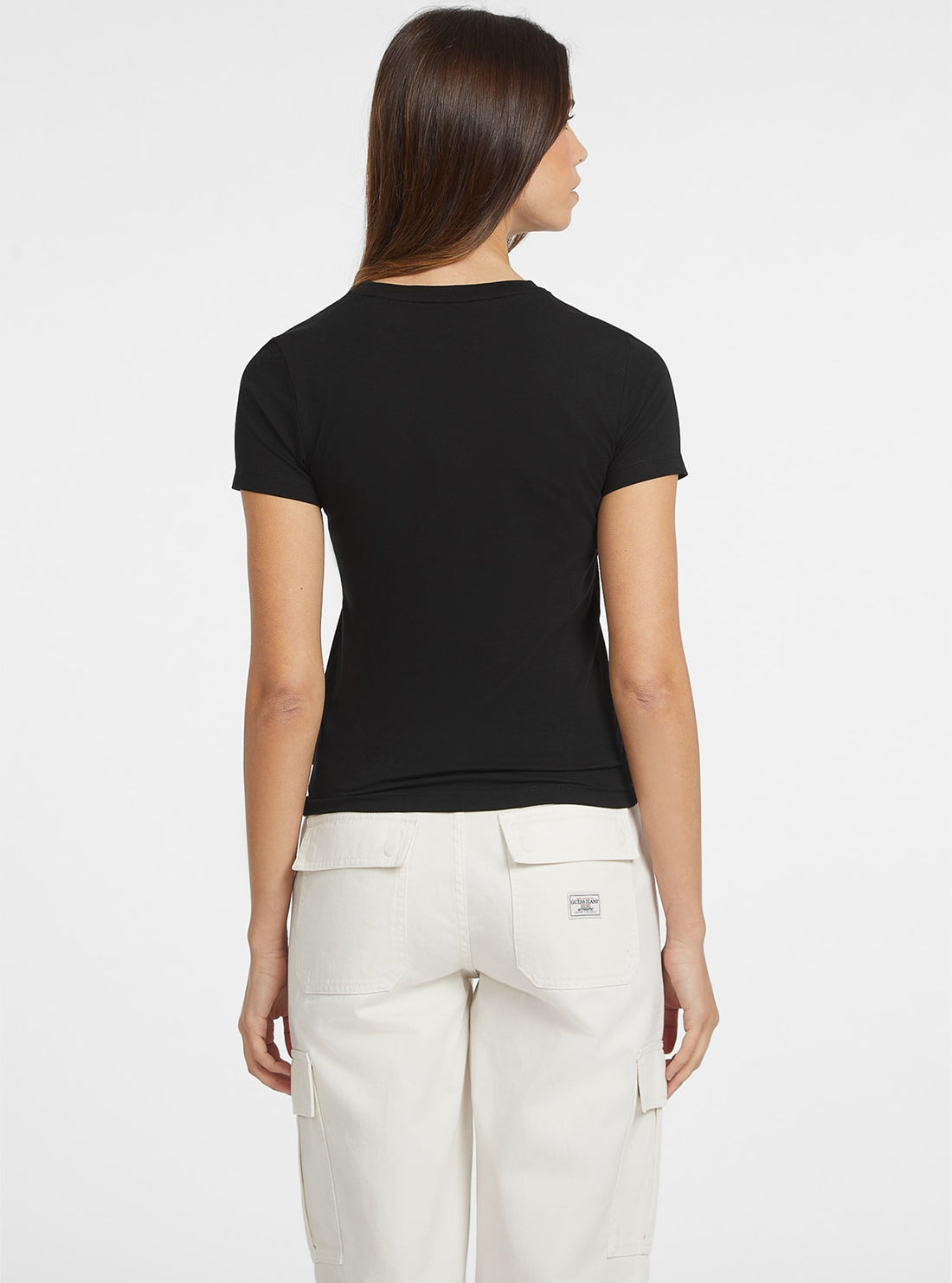 Black Short Sleeve Logo T-Shirt back view