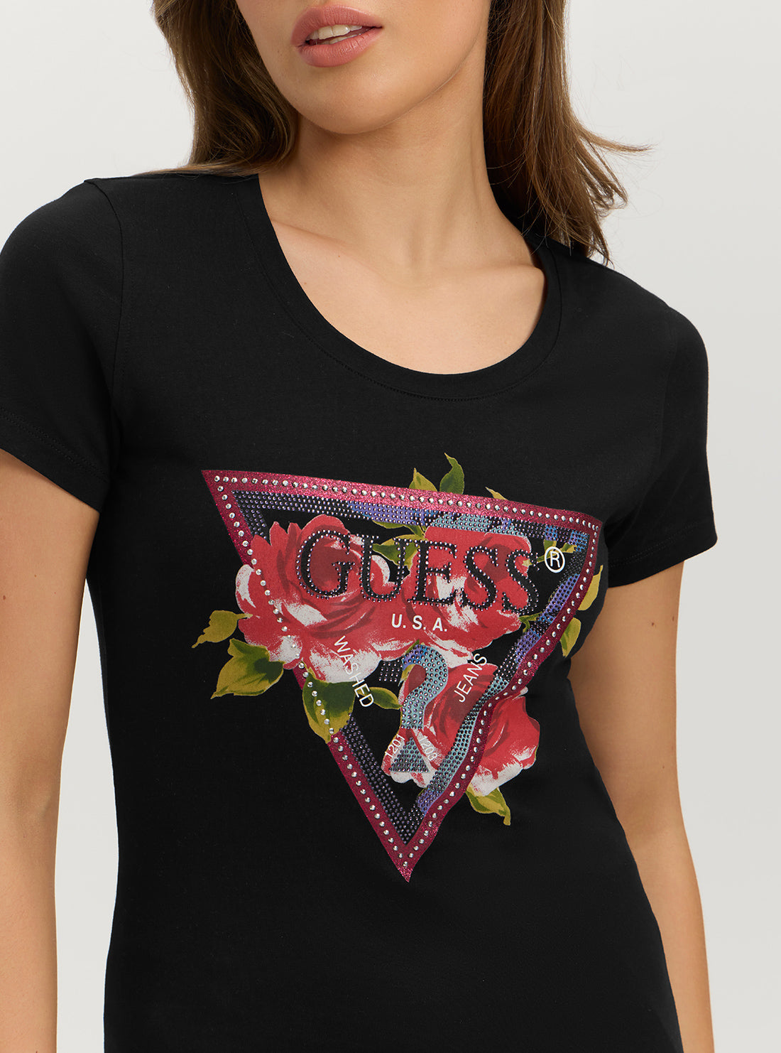 Eco Black Roses Logo T-Shirt