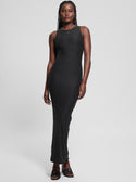 GUESS Black Kim Tank Maxi Dress front view