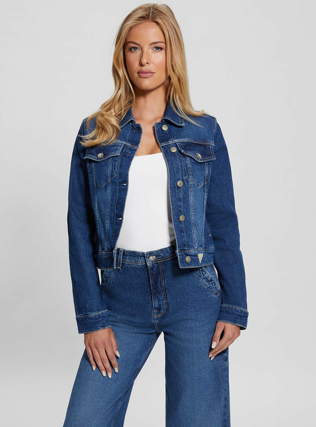 Blue Denim Delya Trucker Jacket