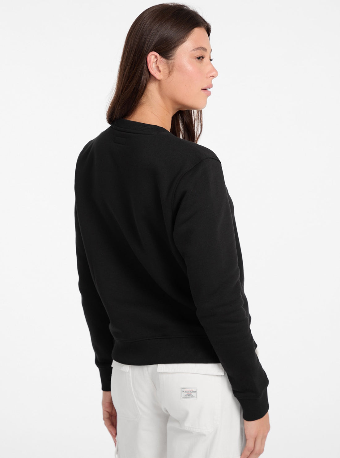 Guess Jeans Black Logo Jumper W4YQ10KC811 Back View