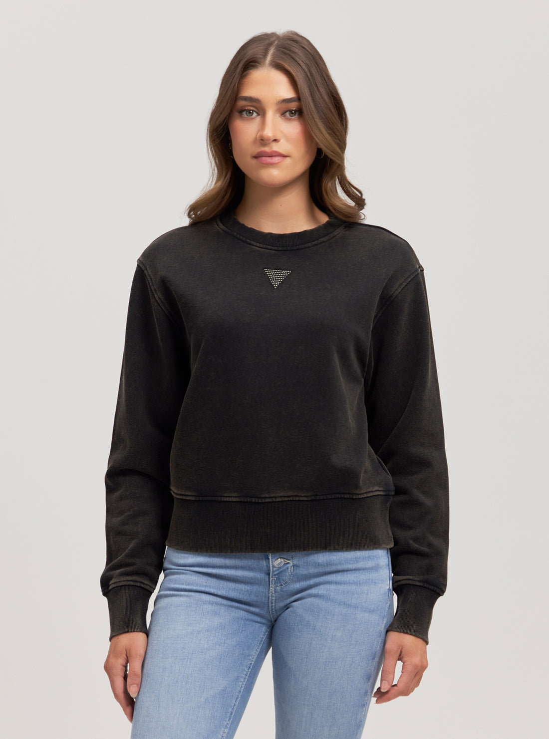 Black Logo Long Sleeve Jumper