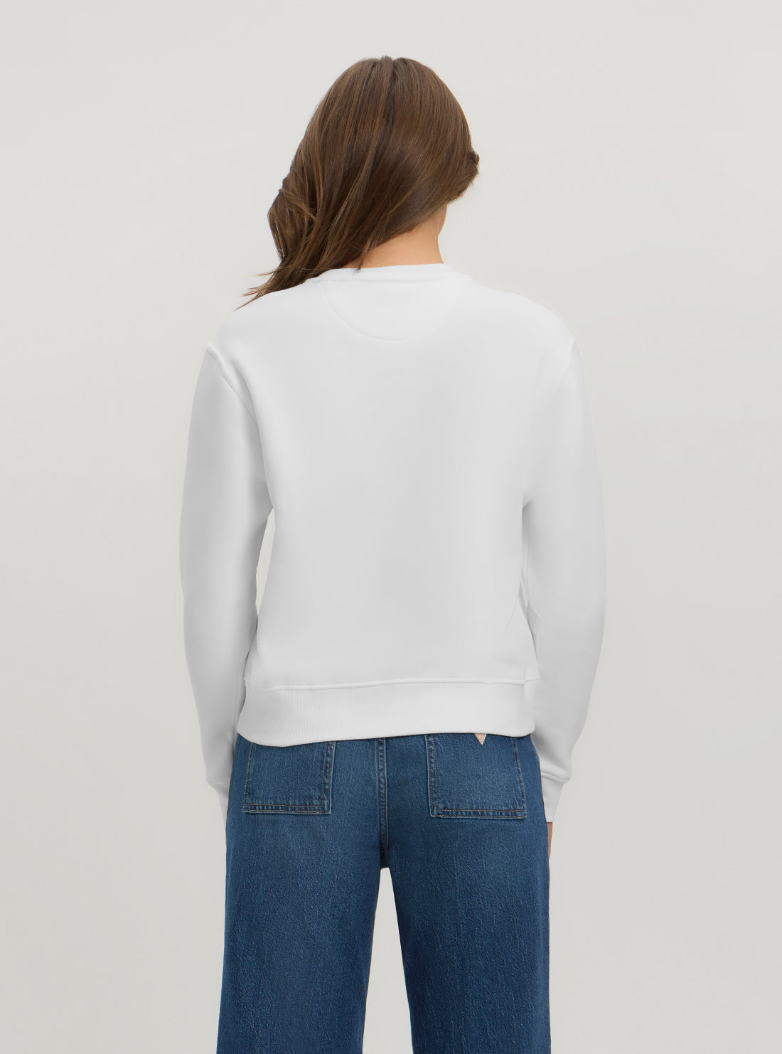 Eco White Roses Logo Jumper