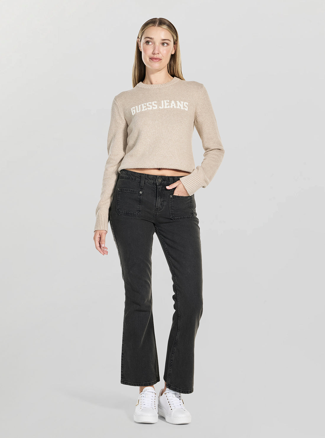 Guess Jeans G09 Bootcut Jeans in Black Wash W5BA3VD0832 Full View