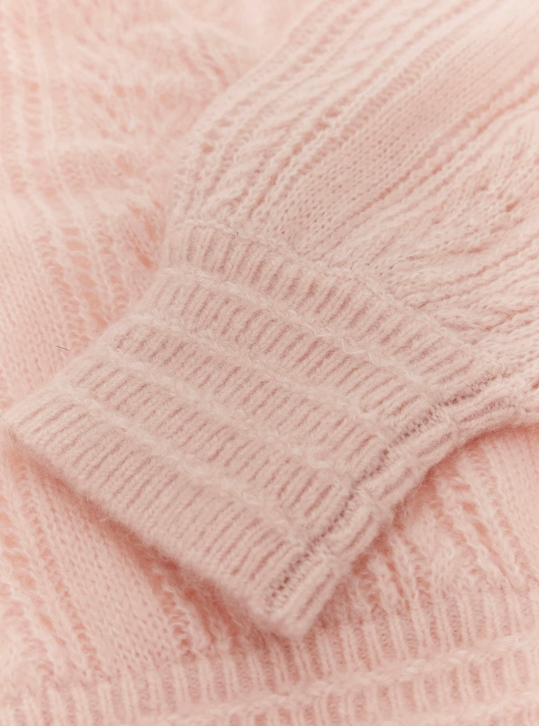 GUESS Womens Pink Izabella Overlapped Sweater W5BR90Z3HQ0 Detail View