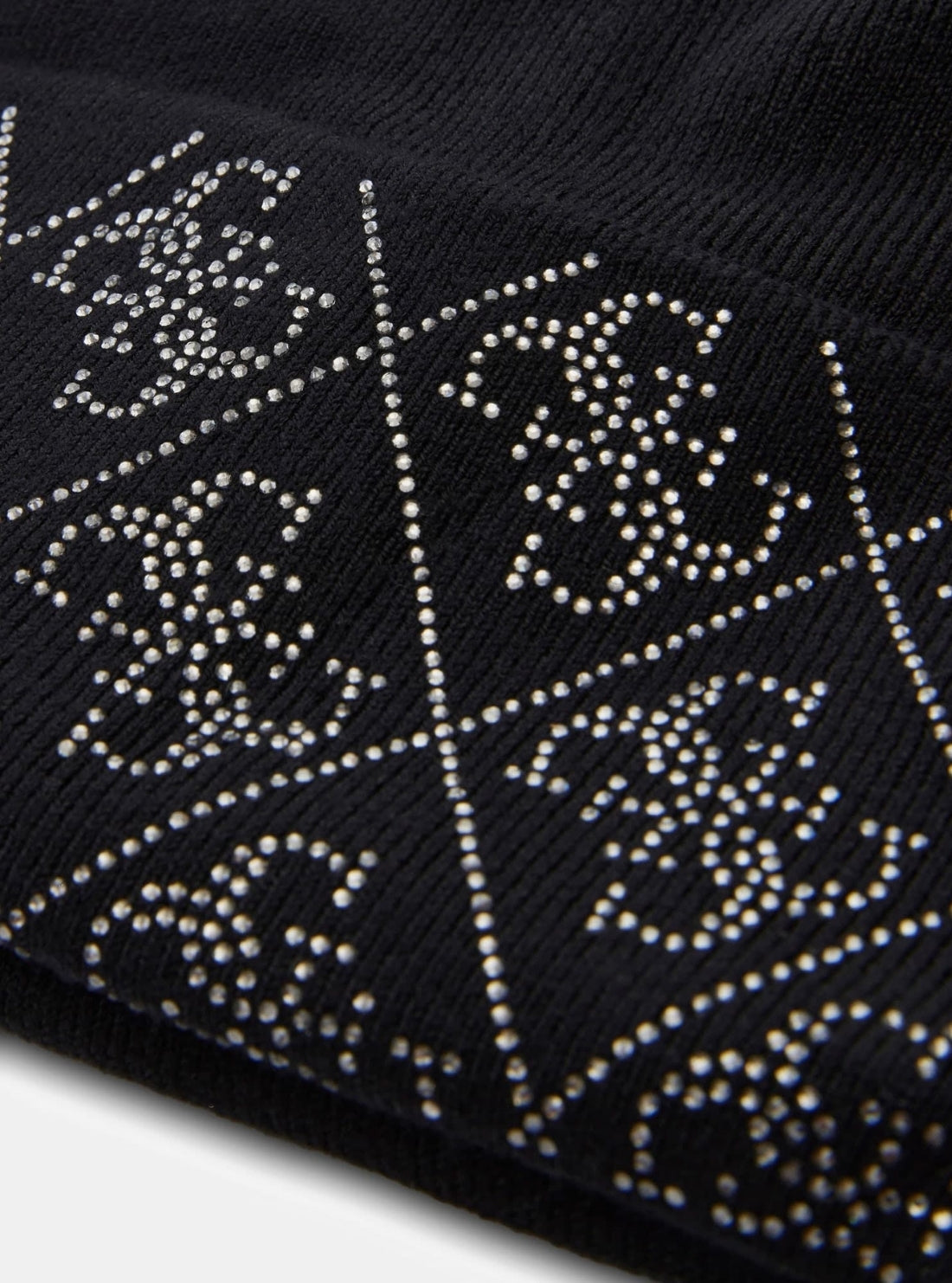GUESS Accessories Black Nora 4G Rhinestones Beanie W5BZ20Z2NQ2 Detail View