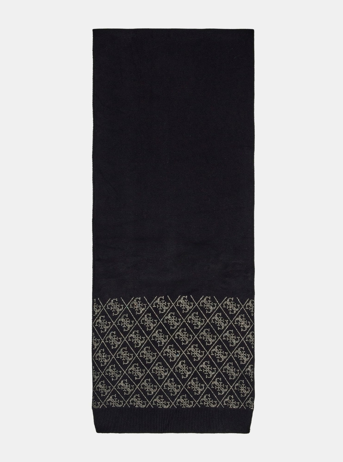 GUESS Accessories Black Nora 4G Rhinestones Scarf W5BZ21Z2NQ2 Front View_2