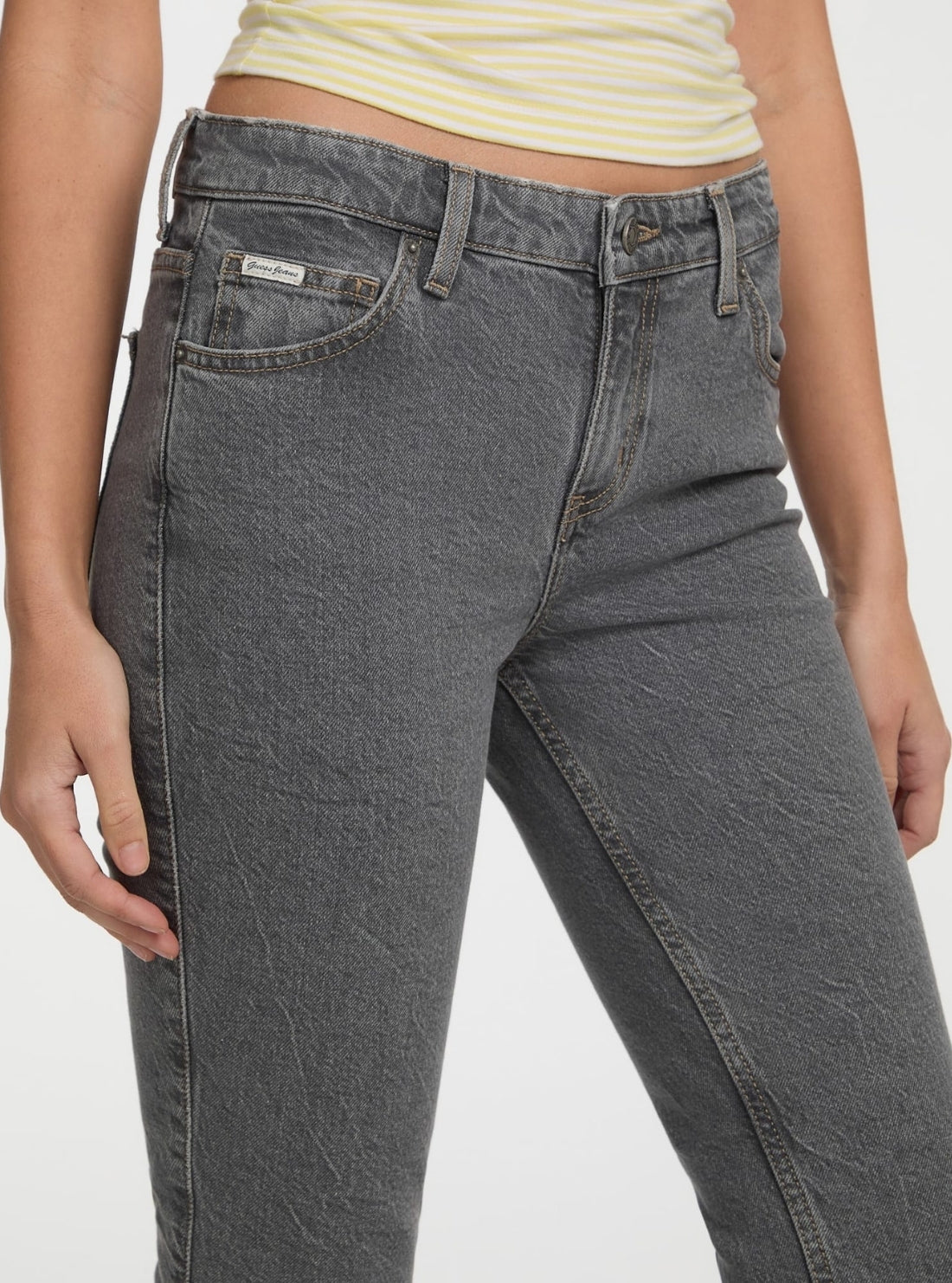 Guess Jeans G09 Bootcut in Grey Wash W5GA1SD5M74 Detail View