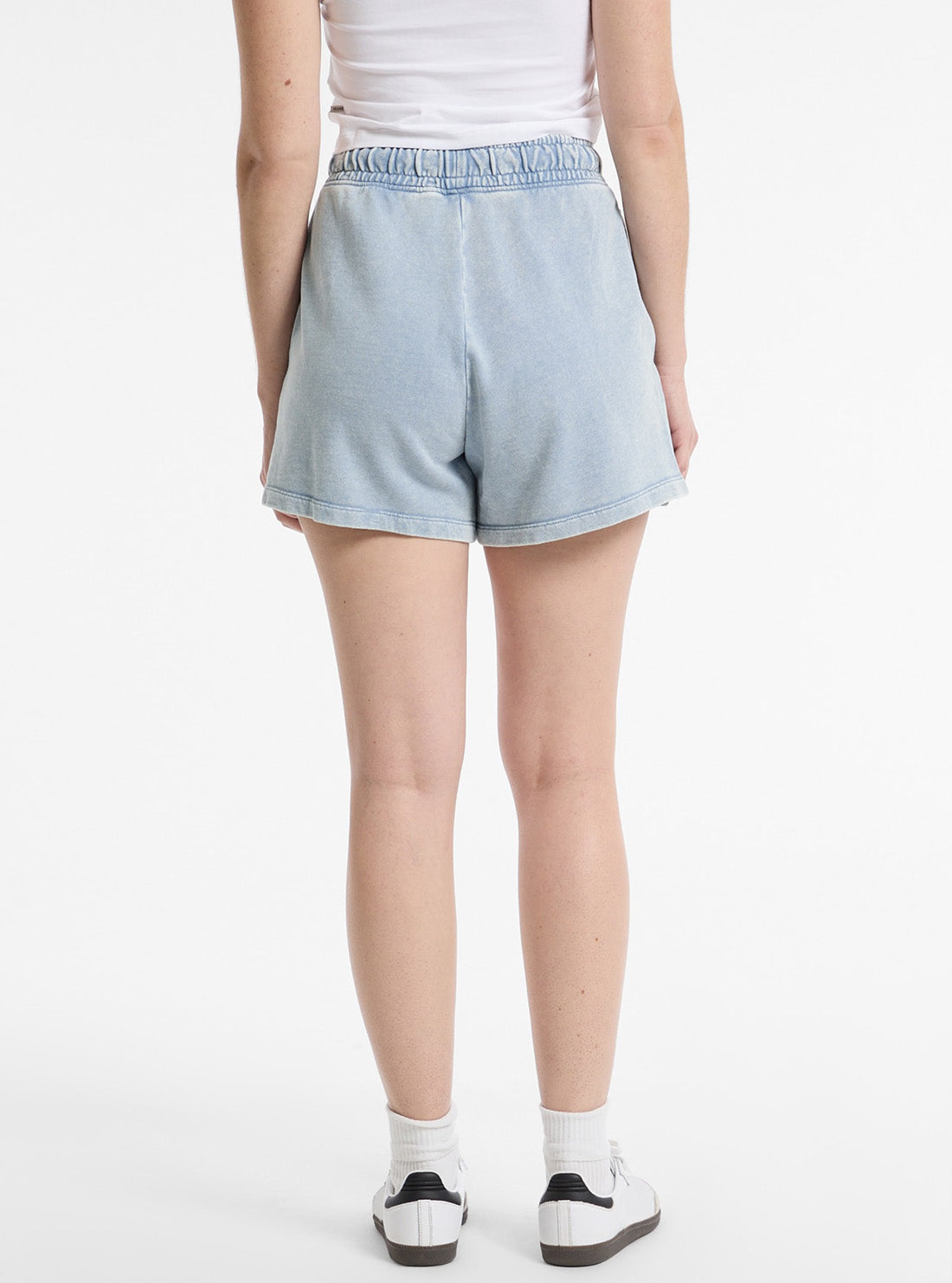 Guess Jeans Blue Regular Embroidered Shorts W5GD0NKCTJ1 Back View