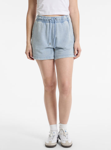 Guess Jeans Blue Regular Embroidered Shorts W5GD0NKCTJ1 Front View