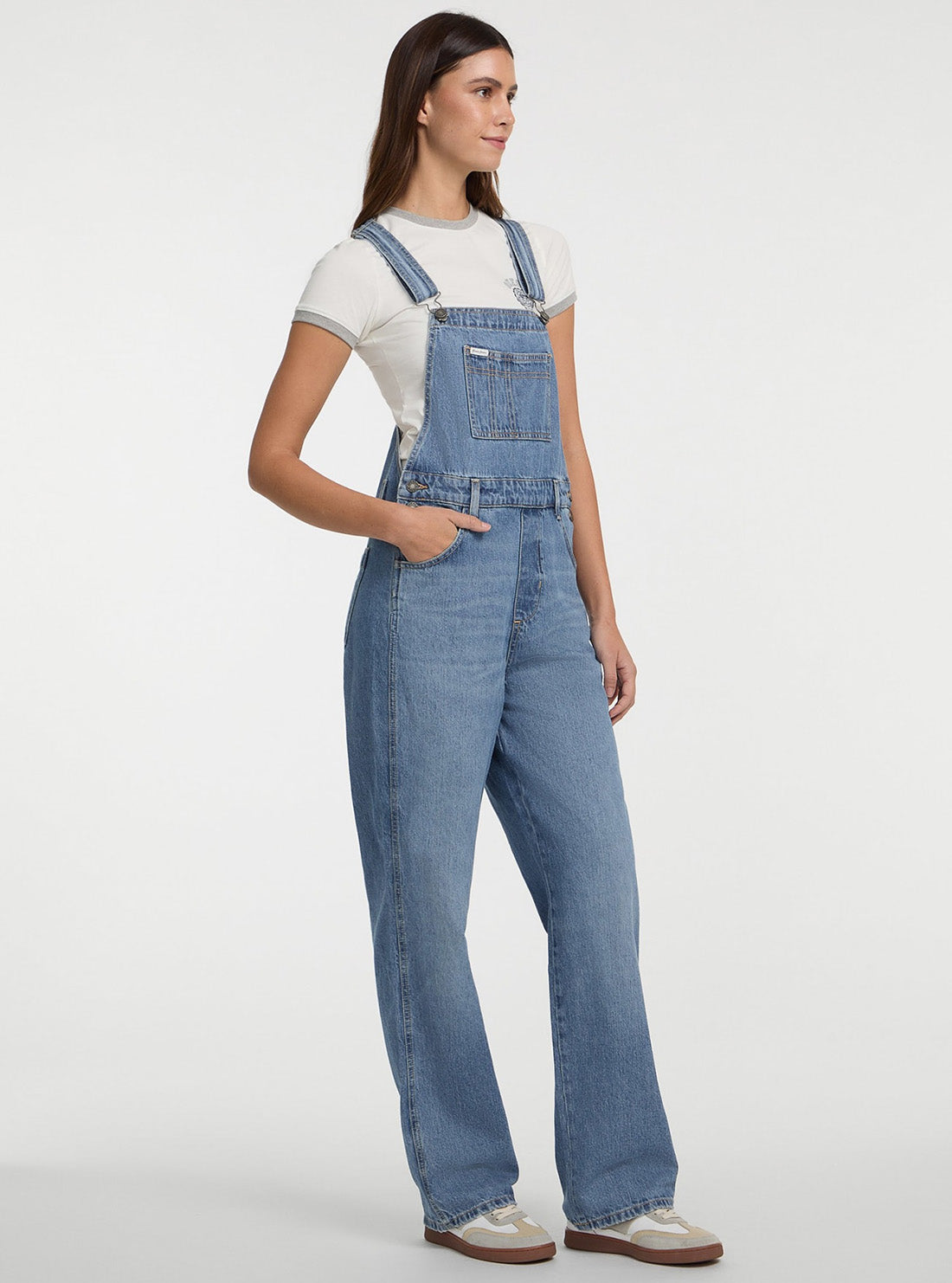 Guess Jeans Blue Denim Overall W5GD0ZD5O11 Side View