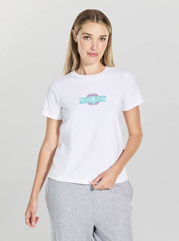 Guess Jeans White Sunset T-Shirt W5GI26J1314 Front View