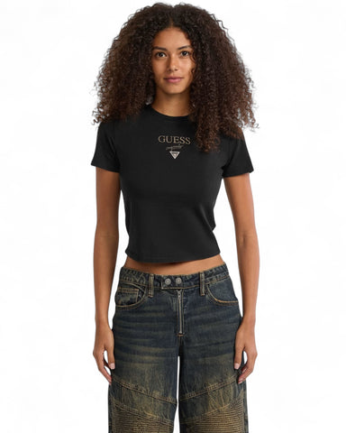 Guess Originals Black Vintage Baker Baby Tee