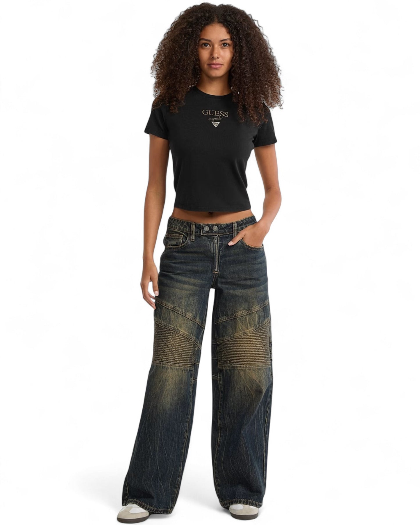 Guess Originals Black Vintage Baker Baby Tee