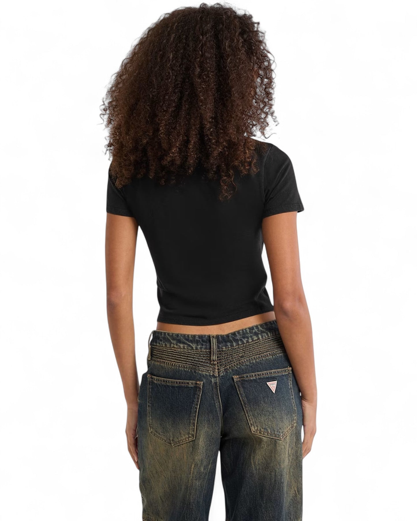 Guess Originals Black Vintage Baker Baby Tee