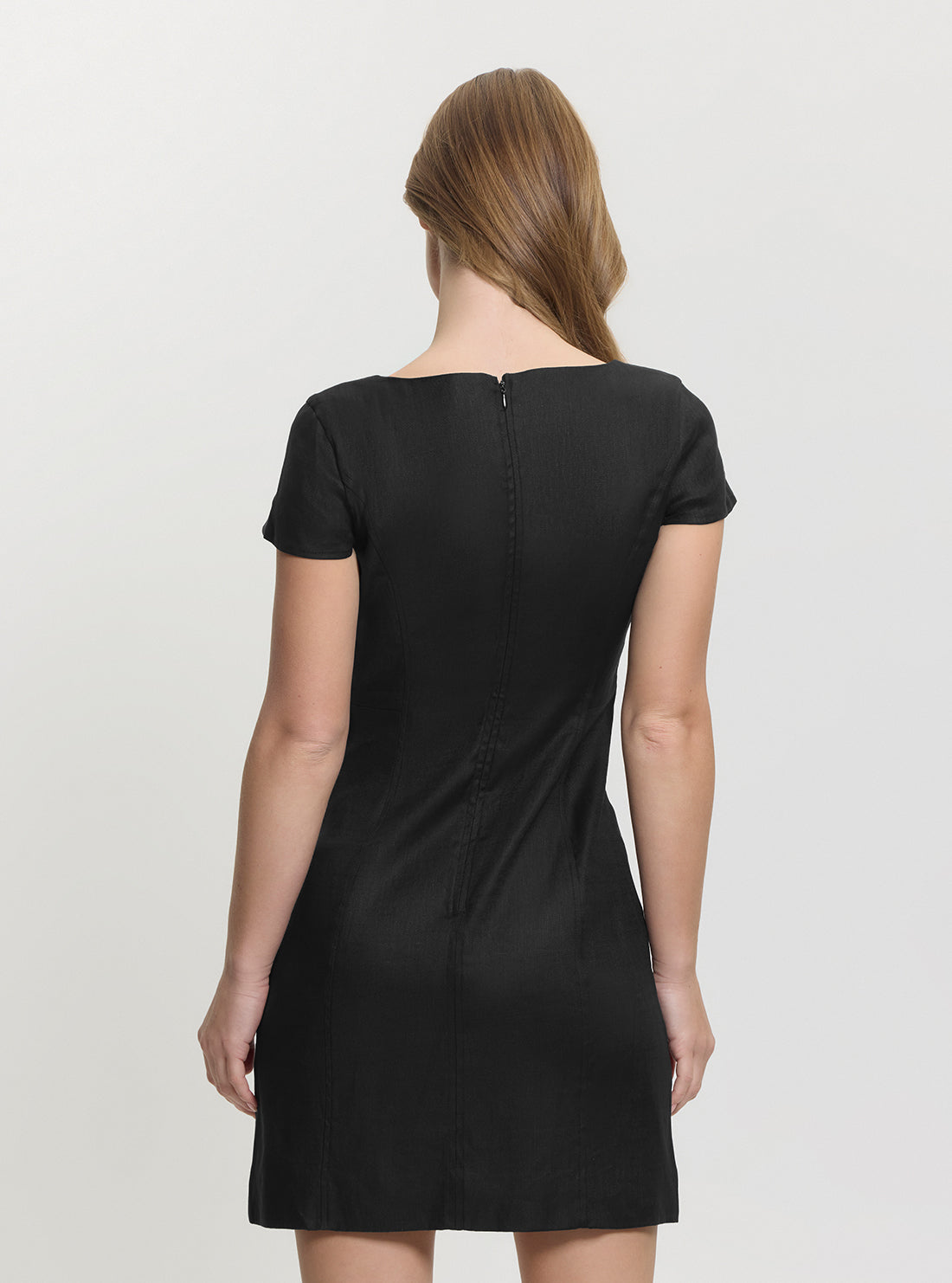 GUESS Womens Black Isabeau Bows Mini Dress W5GK41WH5L2 Back View