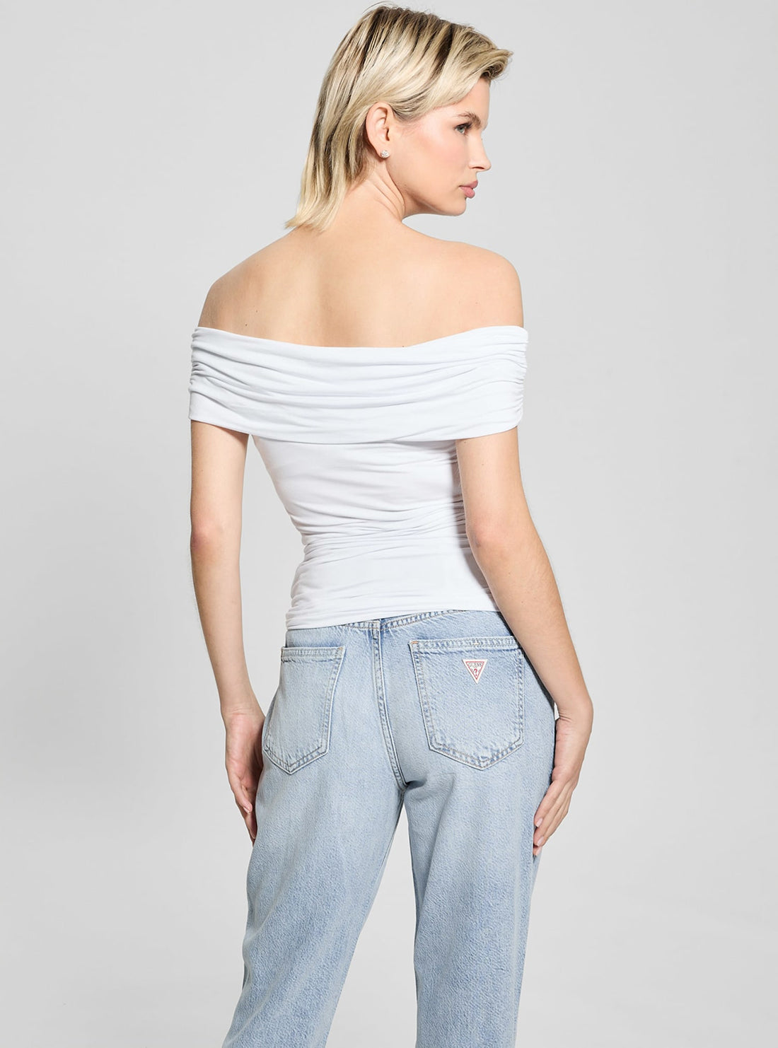 White Charlotte Off Shoulder Top