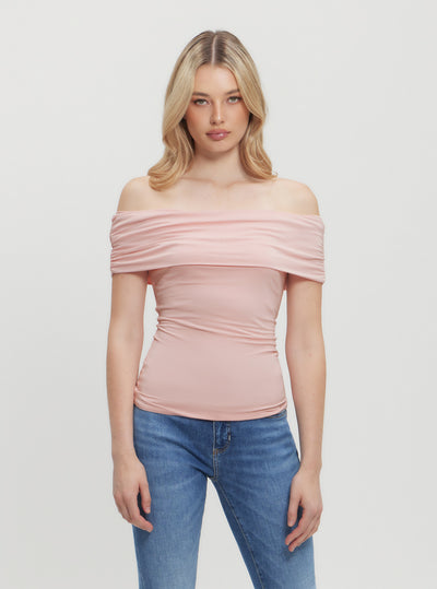 Pink Charlotte Off Shoulder Top