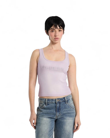 Guess Originals Purple Rhinestone Tank Top