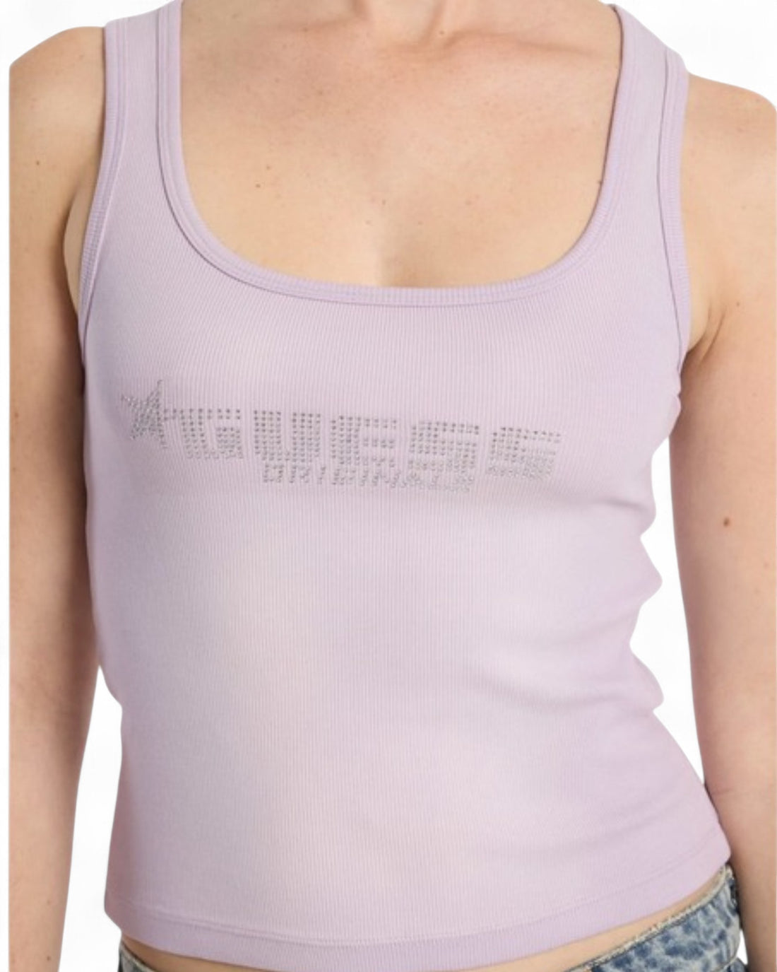 Guess Originals Purple Rhinestone Tank Top