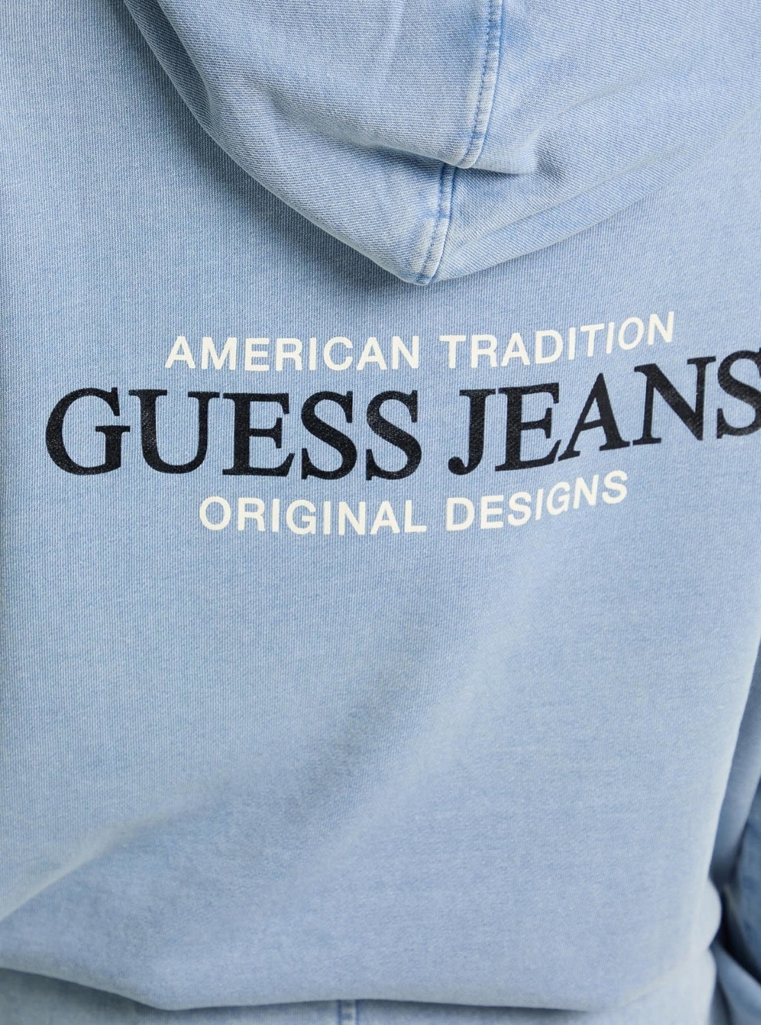 Guess Jeans Blue American Hoodie Sweatshirt W5GQ32KCTJ1 Detail View