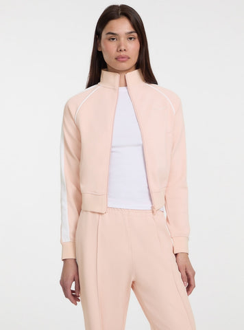 Guess Jeans Pink Tricot Track Jacket W5GQ38KB212 Front View
