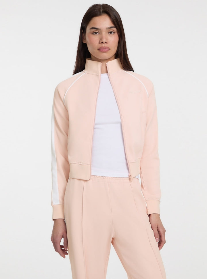 Guess Jeans Pink Tricot Track Jacket W5GQ38KB212 Front View