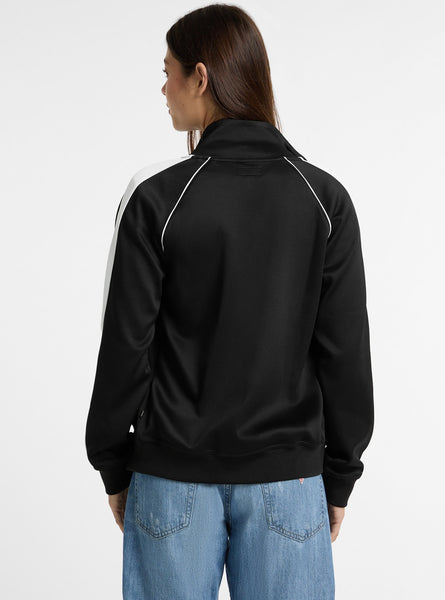 Eco Black Tricot Track Jacket | GUESS
