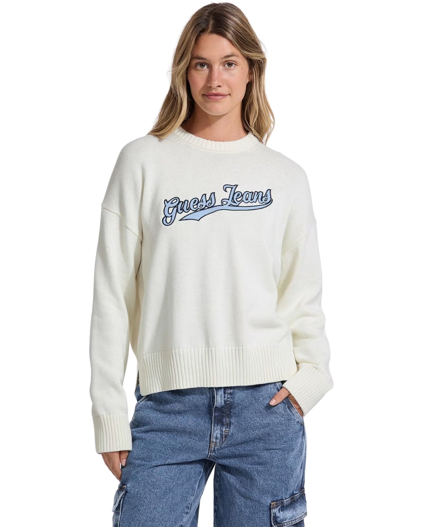 Guess Jeans Long Sleeves Crew Neck Sweater