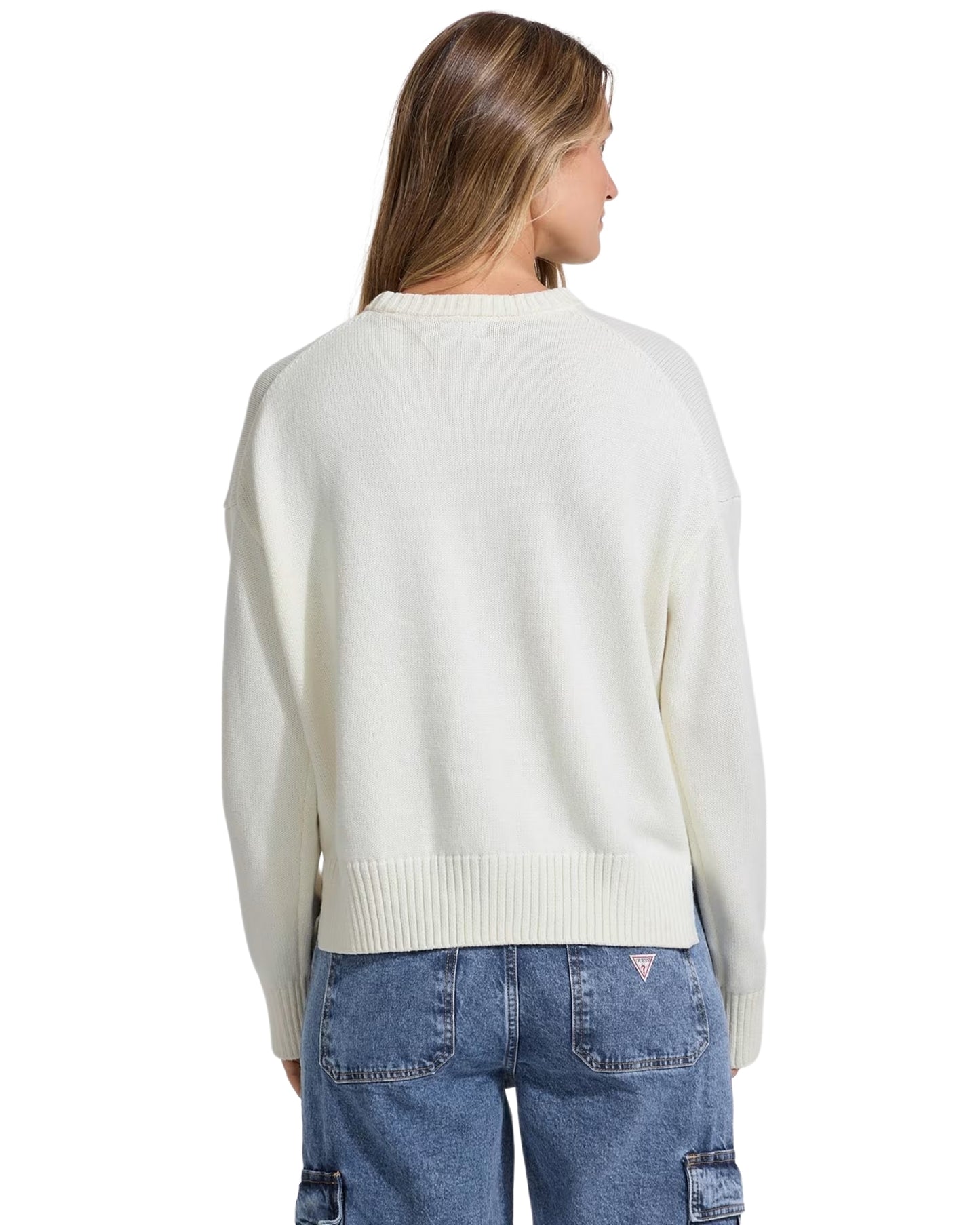 Guess Jeans Long Sleeves Crew Neck Sweater
