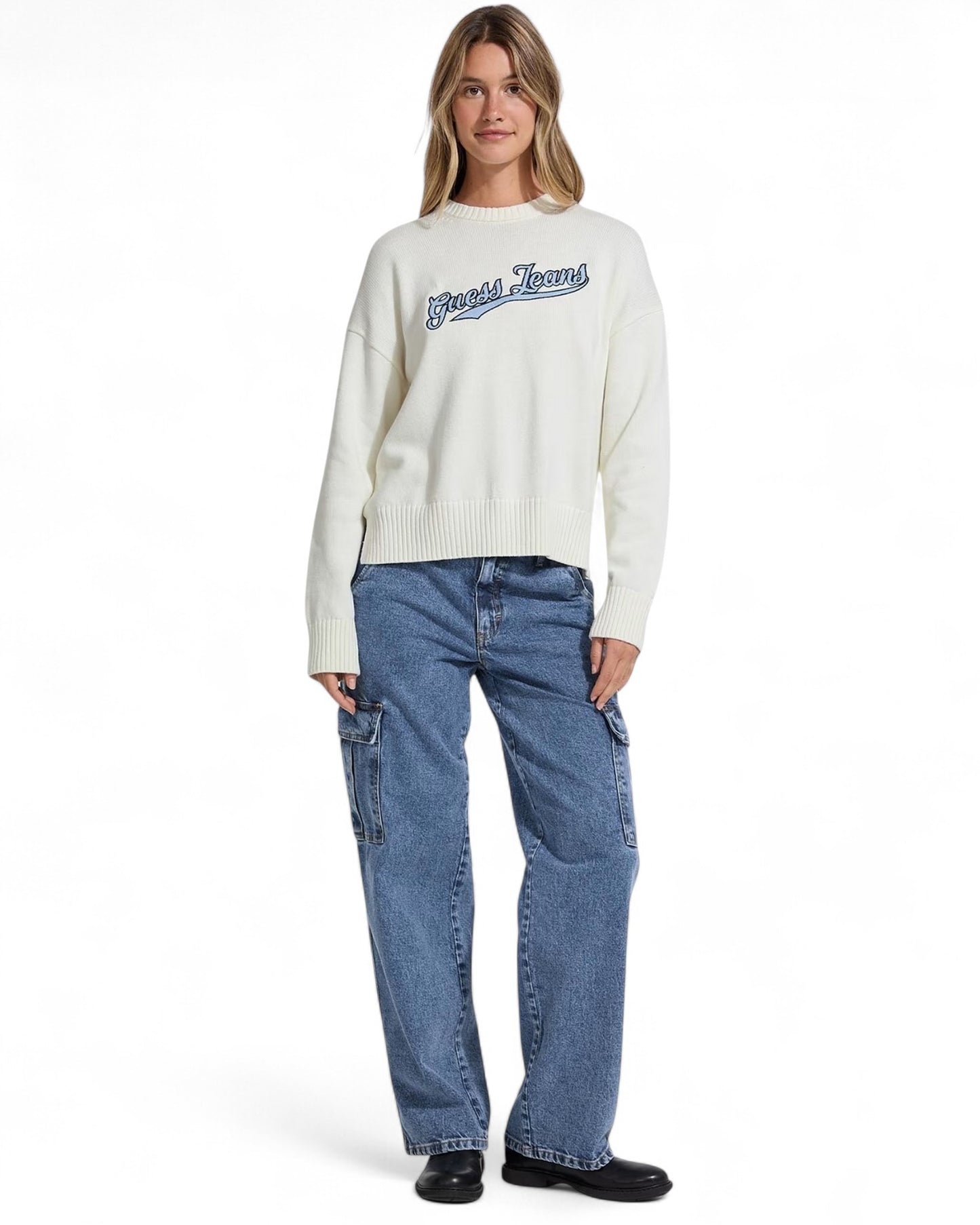 Guess Jeans Long Sleeves Crew Neck Sweater