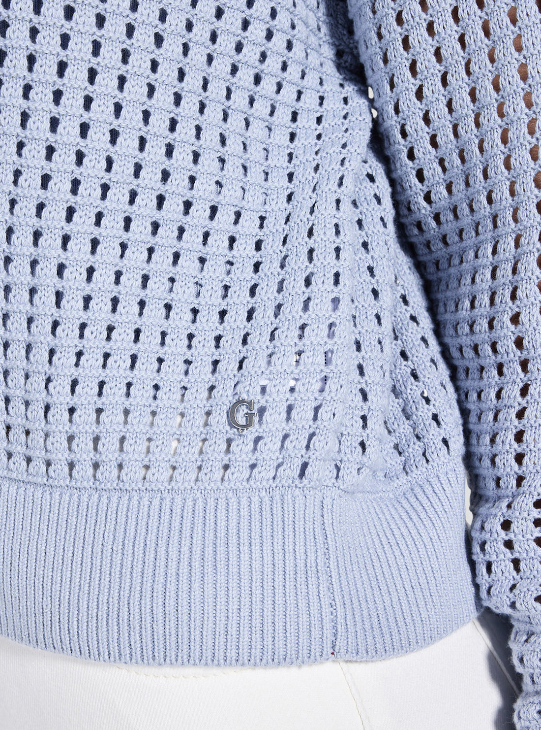 GUESS Womens Blue Sage Cardi Sweater W5GR44Z3C71 Detail View