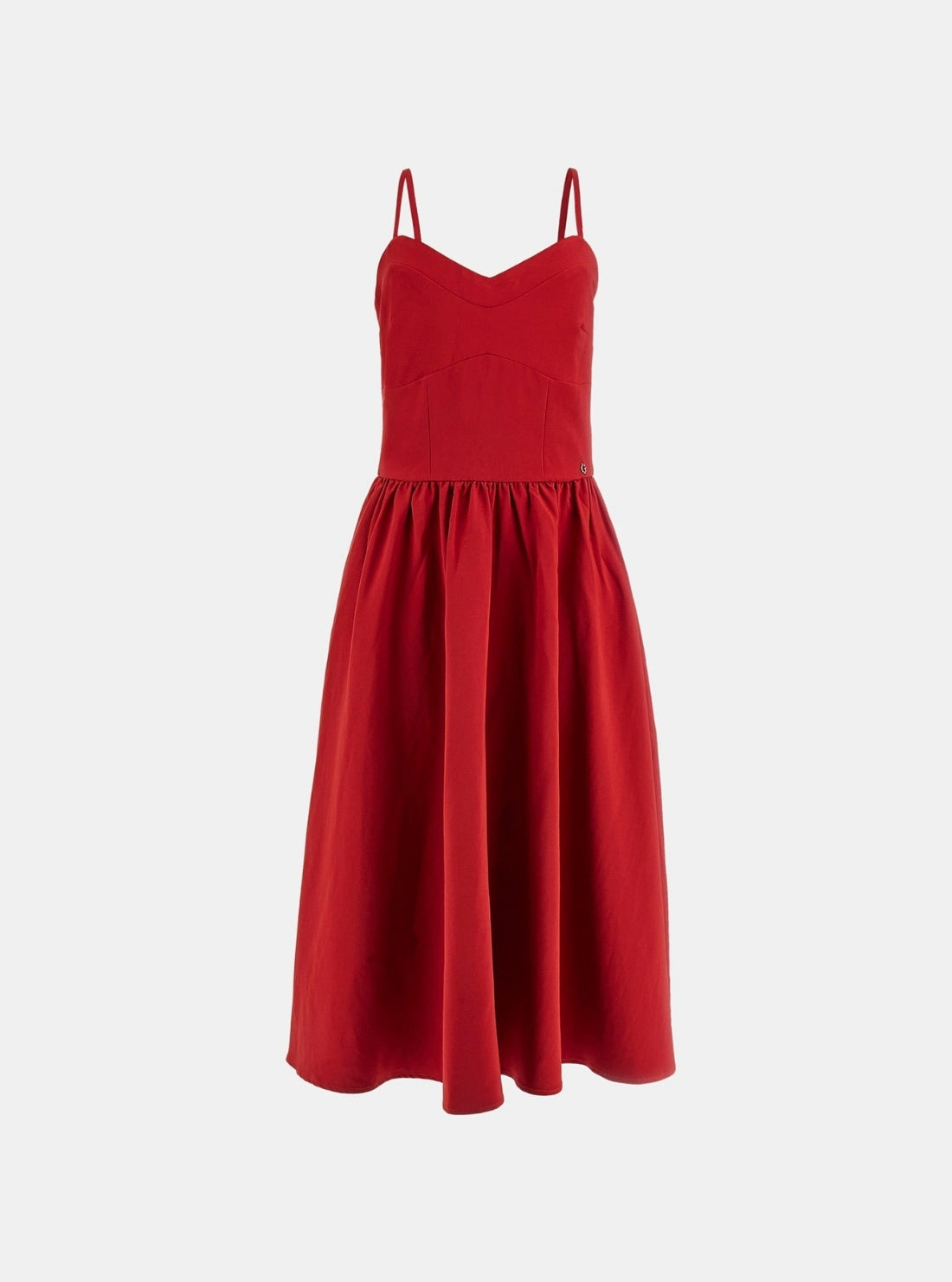 GUESS Womens Red Sophie Sleeveless Midi Dress W5PK95WG130 Flatlay