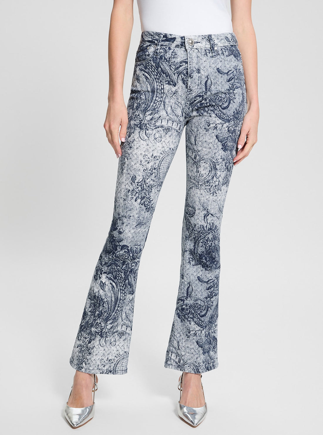 Blue Print Sexy Flare Pants