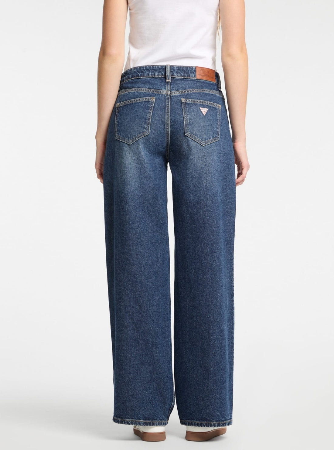 Guess Jeans G11 Wide Leg Jeans in Medium Wash W5RA0YD5M42 Back View_2