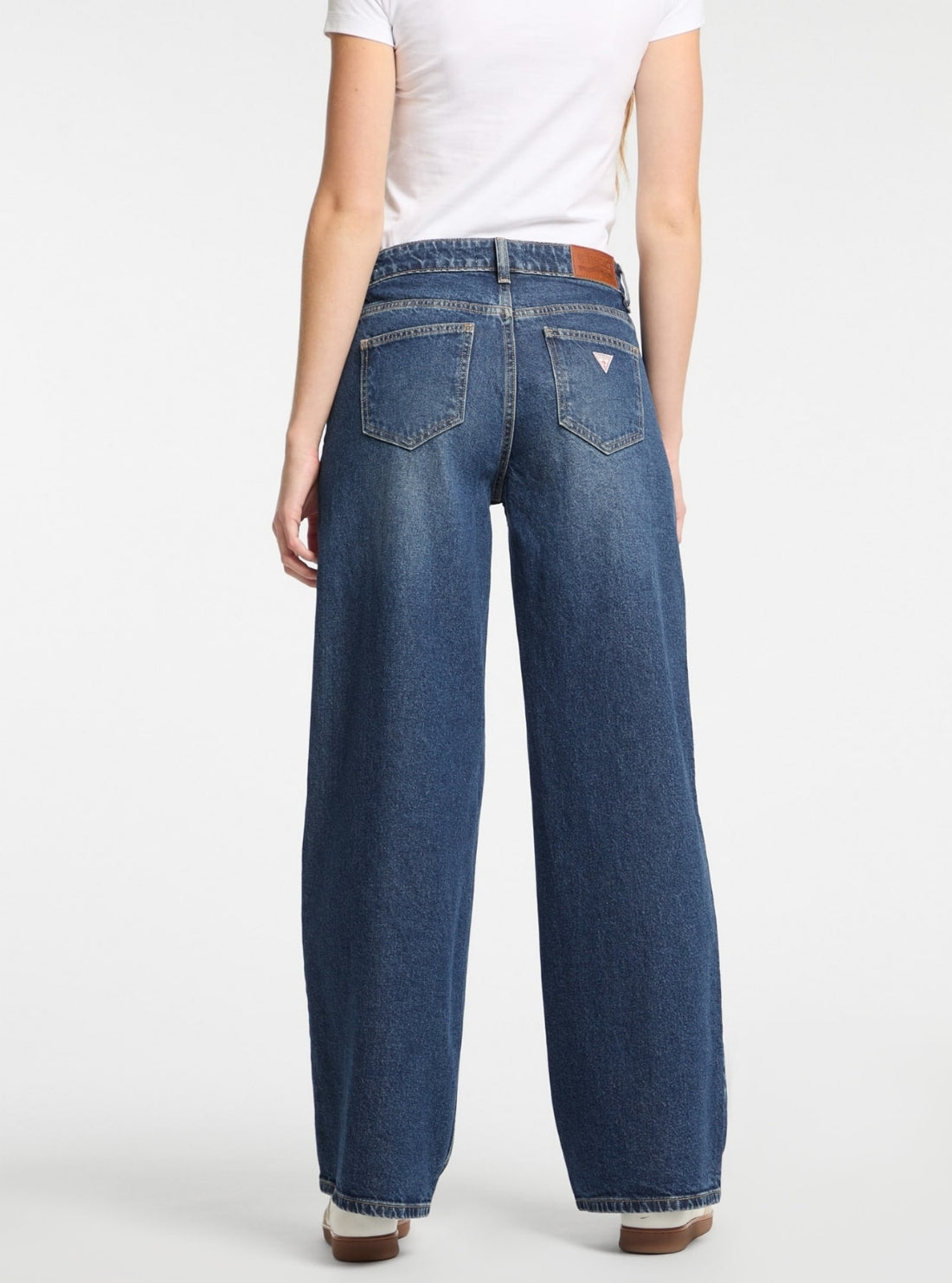 Guess Jeans G11 Wide Leg Jeans in Medium Wash W5RA0YD5M42 Back View