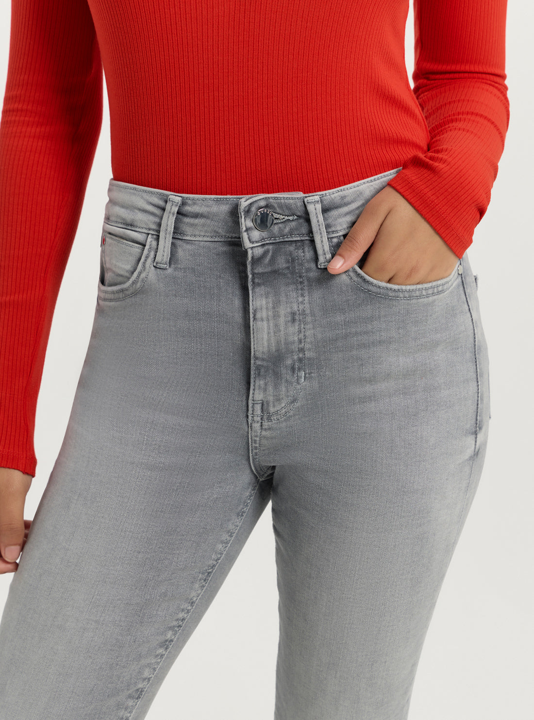 Grey 1981 Skinny Fit Denim Jeans