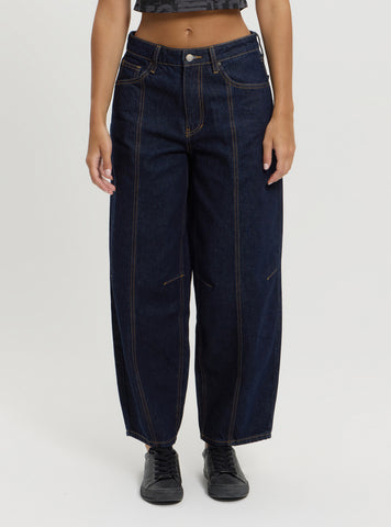 Guess Originals Black Tapered Baggy Jeans