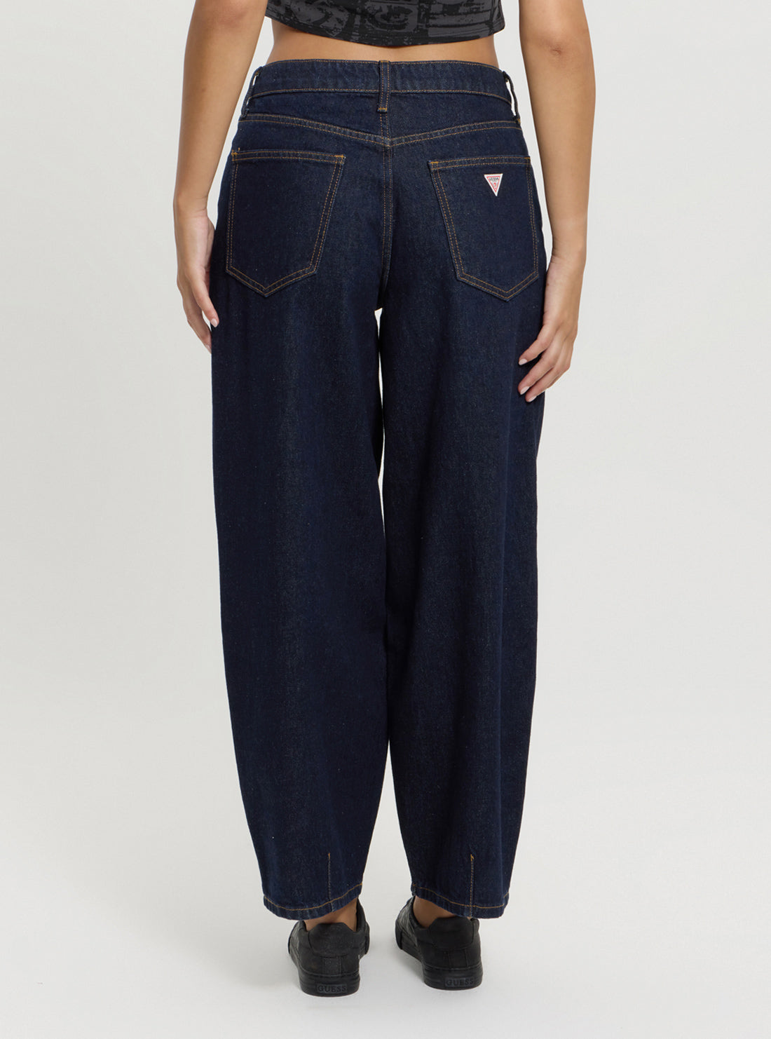 Guess Originals Black Tapered Baggy Jeans