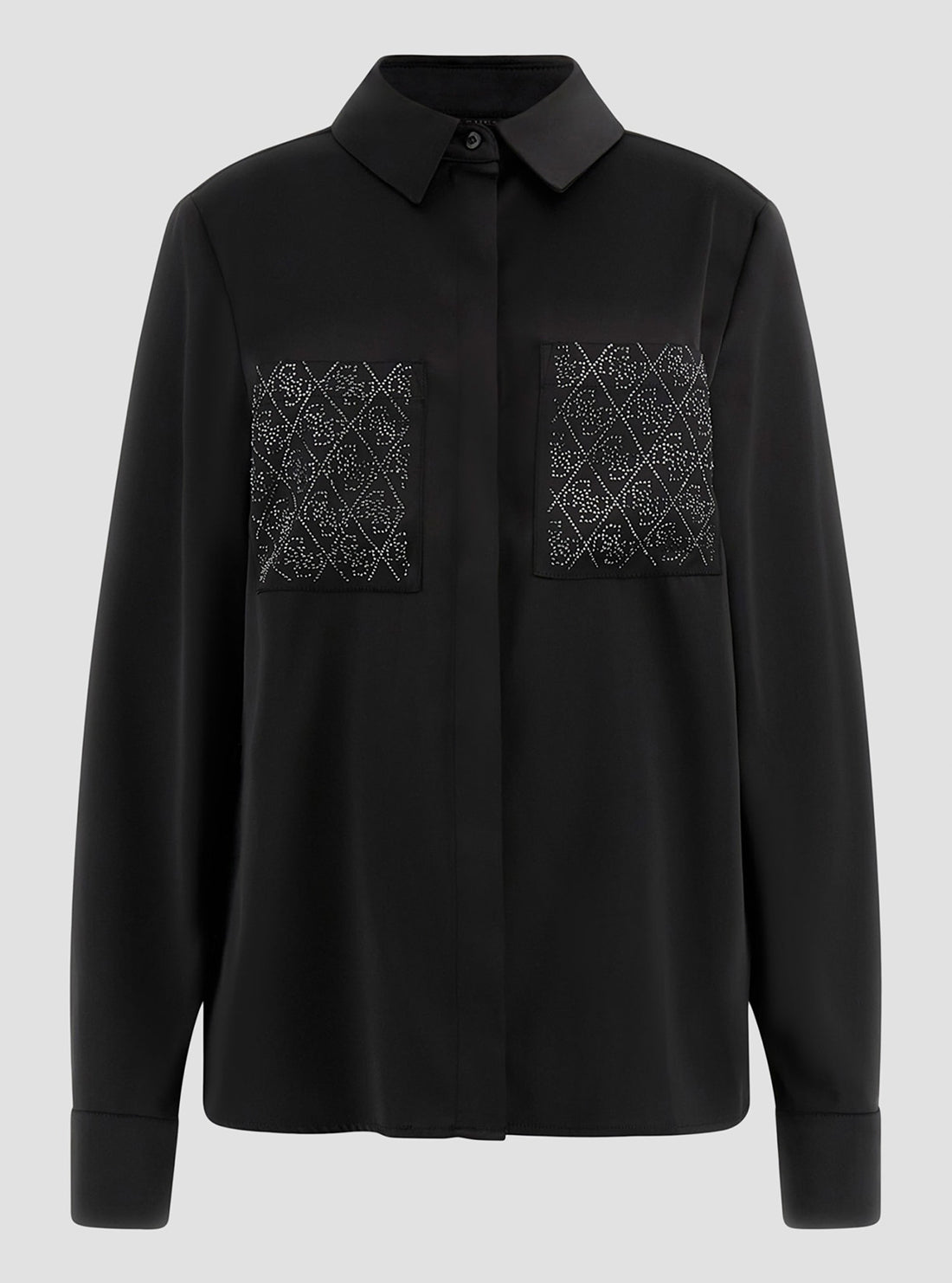 Black Marguerite Hotfix Shirt