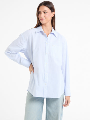 Guess Jeans Blue Oversized Shirt
