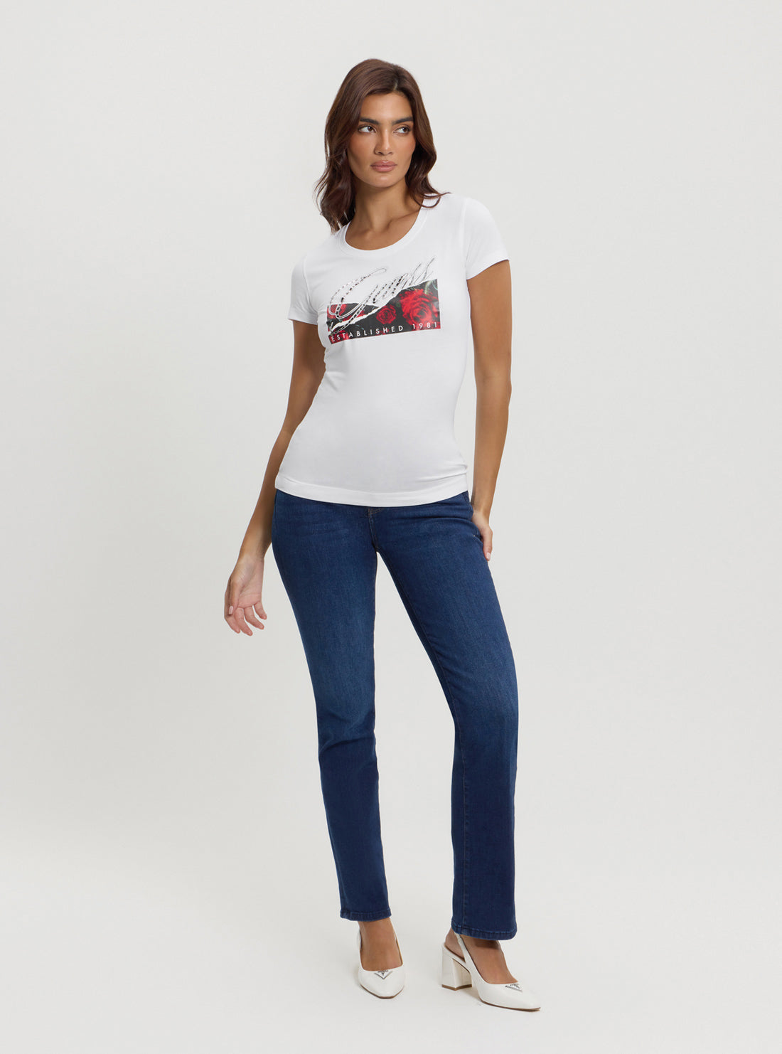 Eco White Roses T-Shirt