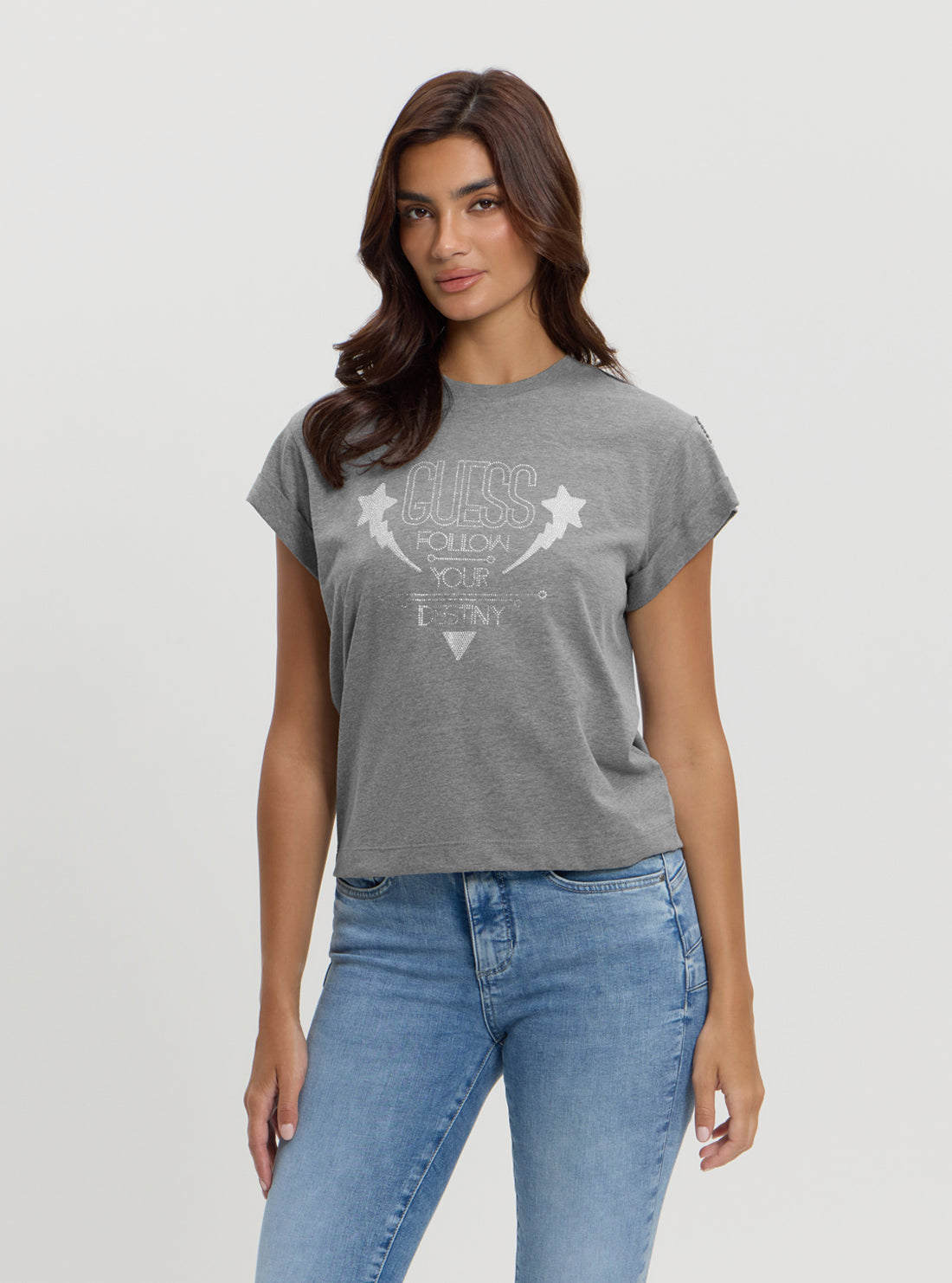 Eco Grey Strass T-Shirt