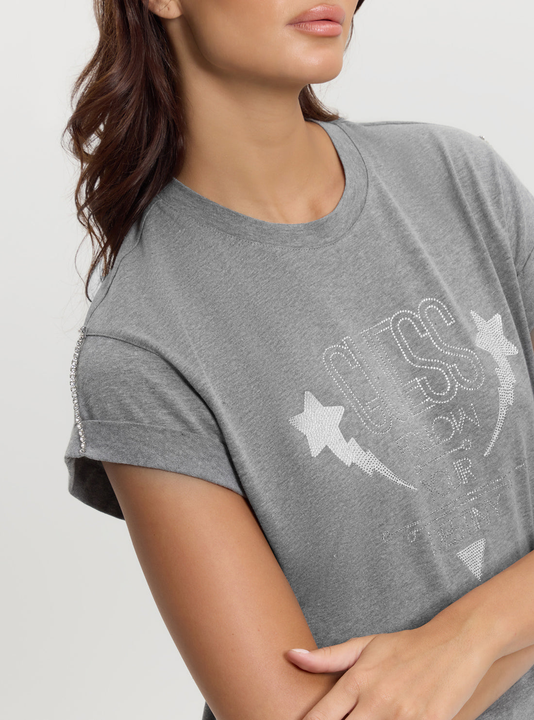 Eco Grey Strass T-Shirt